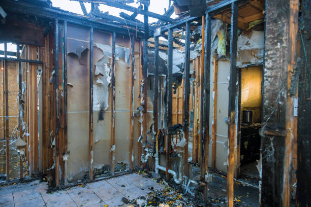Professional Fire Damage Removal technician working in DeSoto, TX